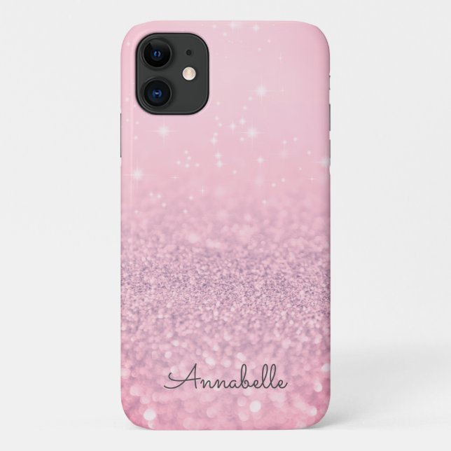 Pink Magic Glitters Case-Mate iPhone Case (Back)