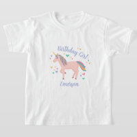 Pink Magical Unicorn Birthday Girl