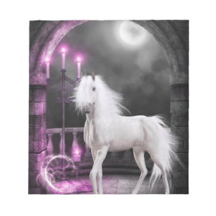 Pink Magical Unicorn Notepad