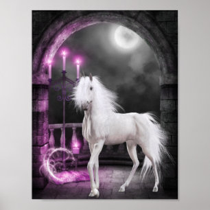 Pink Magical Unicorn Poster