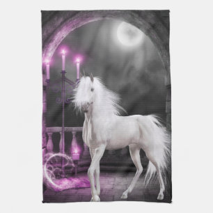 Pink Magical Unicorn Tea Towel