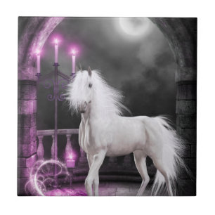 Pink Magical Unicorn Tile
