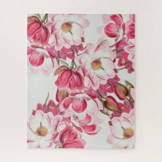 Pink Magnolia Flower Puzzle