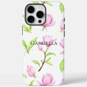 Pink Magnolia Flowers iPhone 16 Pro Max Case