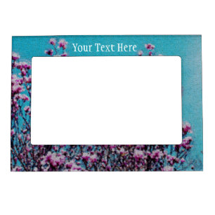 Pink Magnolias Flower Art Magnetic Frame