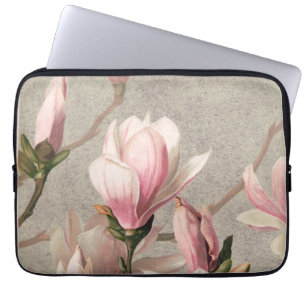 Pink Magnolias ,Vintage Laptop Sleeve