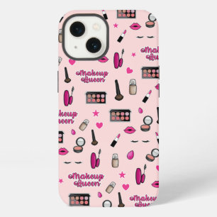 Pink Makeup Pattern Phone case