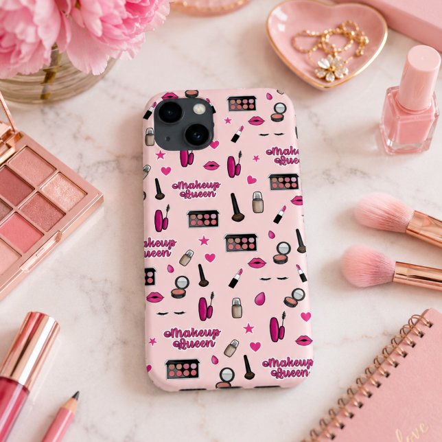 Pink Makeup Pattern Phone case  (Creator Uploaded)
