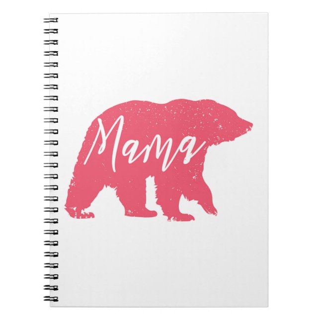 Pink Mama Bear Notebook (Front)