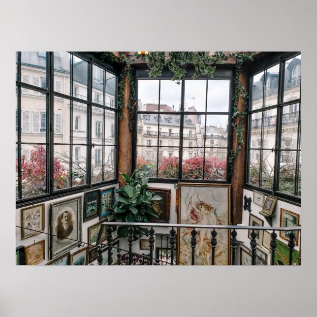 Pink Mama Paris France Vintage Art Gallery Poster (Front)