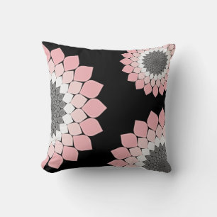 Pink Mandala artwork trendy summer and spring Cushion