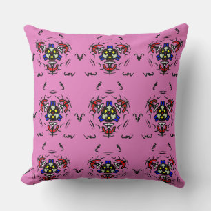 Pink Mandala Blossom" Cushion