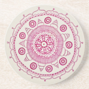 Pink Mandala Coaster