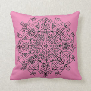 Pink Mandala Pillow