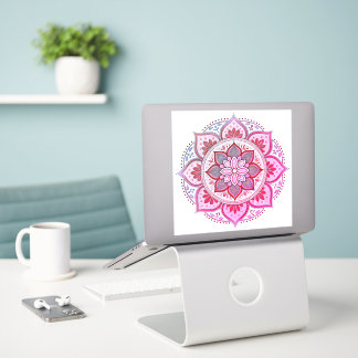 Pink mandala vinyl sticker