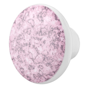  pink marble  abstract  decor ceramic knob