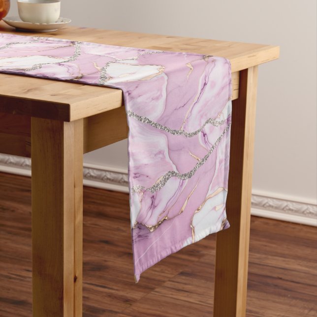 PINK MARBLE AGATE Table Runner (In Situ)