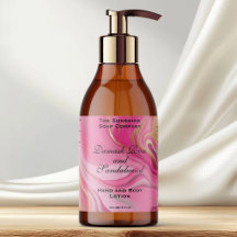 Pink Marble and Gold Foil Cosmetics Bottle Label