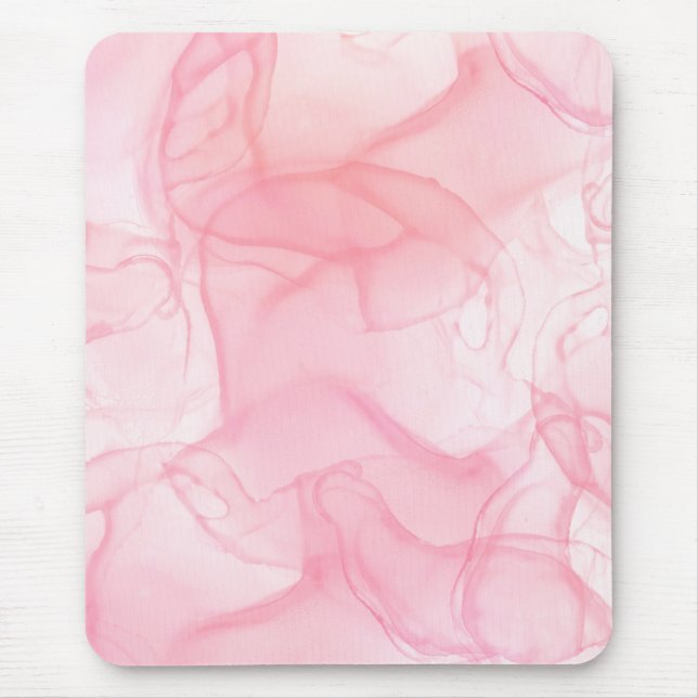 Pink marble background, fluid art background noteb mouse mat (Front)