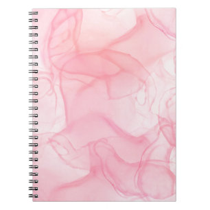 Pink marble background, fluid art background notebook