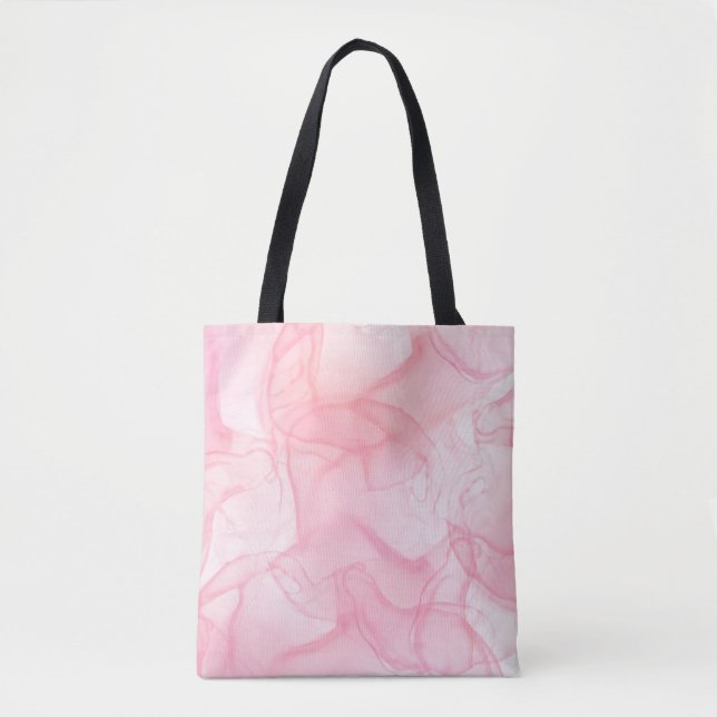 Pink marble background, fluid art background tote bag (Front)