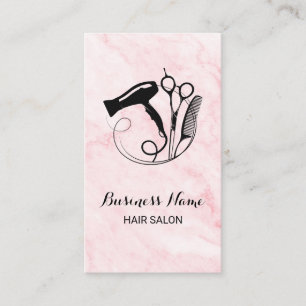 Pink Marble Beauty Salon Loyalty Card