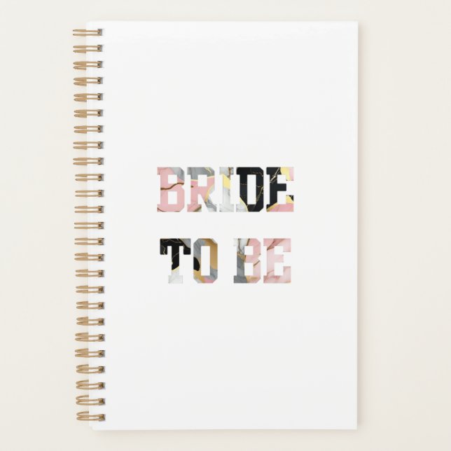 Pink Marble Bride to Be Planner (Front)