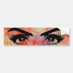 Pink Marble Bumper Sticker