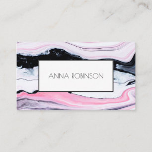 Pink Marble Business Card