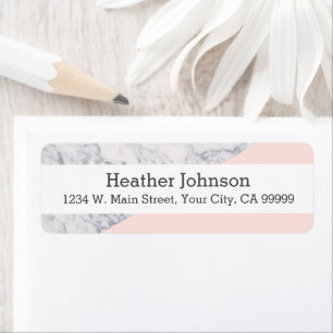 Pink Marble Colorblock Pattern