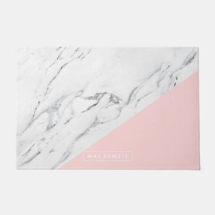Pink & Marble Doormat