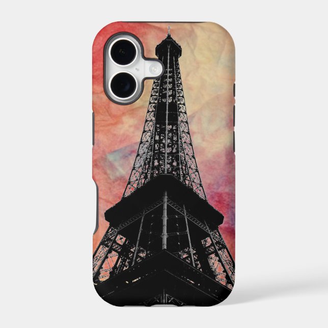 Pink Marble Eiffel Tower iPhone 5 Cae (Back)