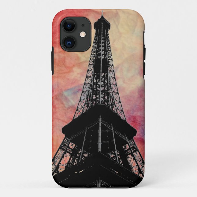 Pink Marble Eiffel Tower iPhone 5 Cae Case-Mate iPhone Case (Back)