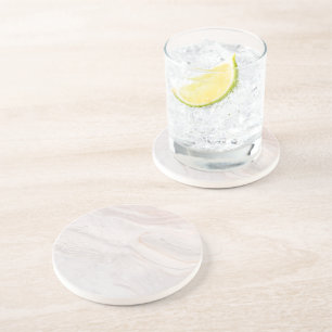 Pink Marble Finish Decorative Sandstone Coaster
