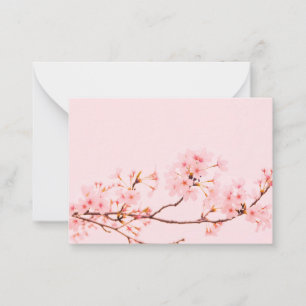 pink marble flower Flat Note Card