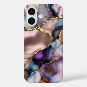 Pink Marble Gold Phone Case Luxury Abstract