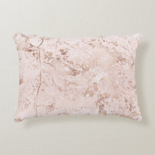 Pink marble: golden texture background. decorative cushion