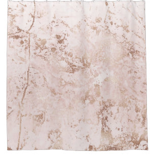 Pink marble: golden texture background. shower curtain