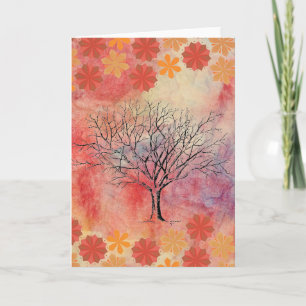 Pink Marble Greeting Card