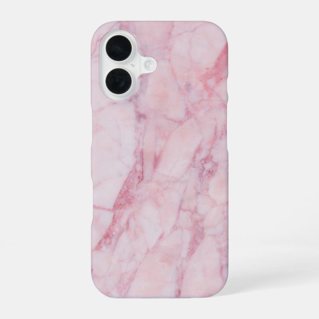 Pink Marble iPhone 16 Case (Back)