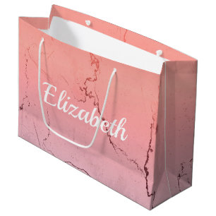 Pink Marble Large Gift Bag