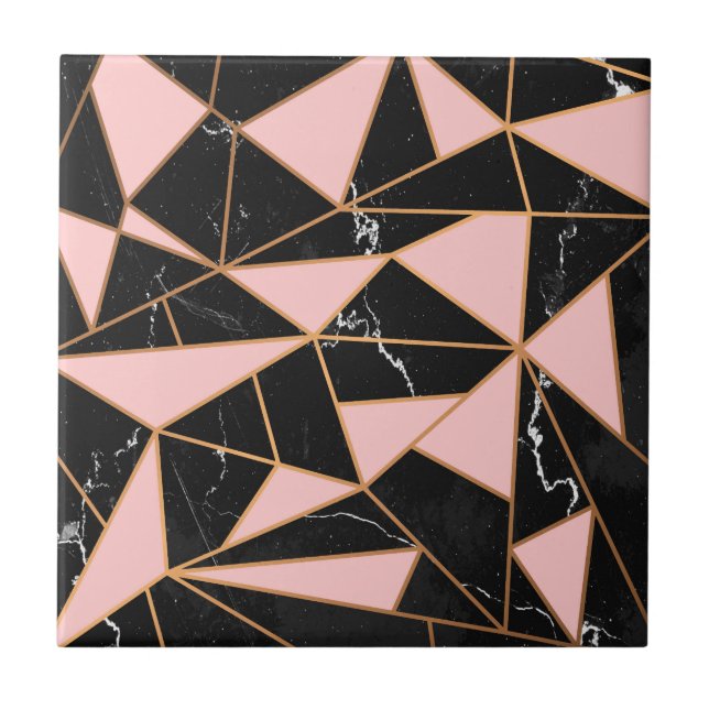 Pink Marble Mosaic Tile (Front)
