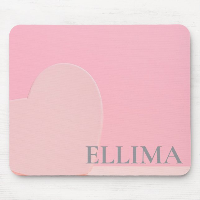 pink marble  mouse mat (Front)