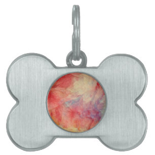 Pink Marble Pet Tag