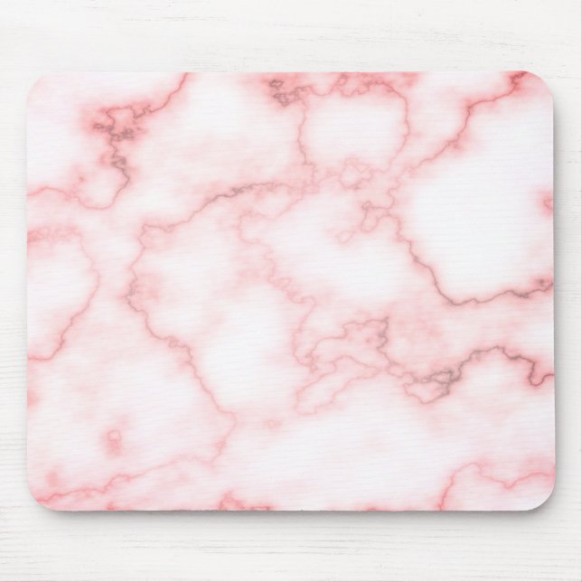 Pink Marble Plain Mouse Mat (Front)