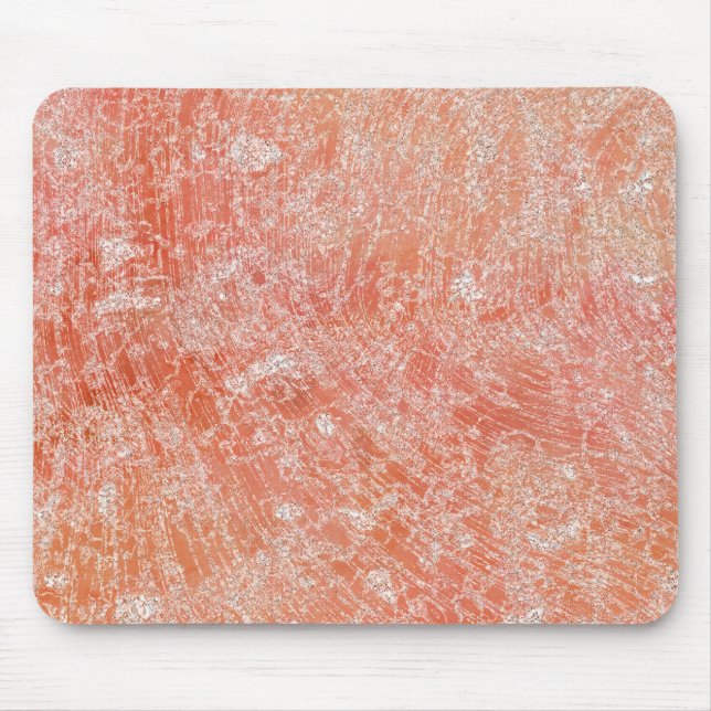 Pink Marble Print Mouse Mat (Front)