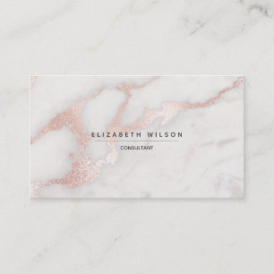 pink marble professional elegant business card