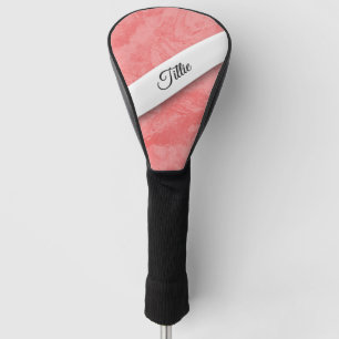 Pink Marble Splash Personal Golf Head Cover