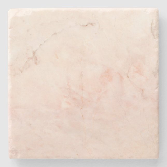 Pink Marble Stone Modern Elegant Stylish Stone Coaster (Front)
