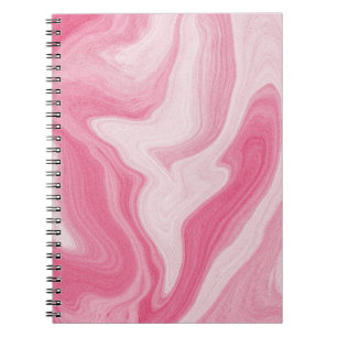 Pink Marble Swirl Pattern – Aesthetic Abstract Notebook
